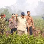 Tinjau Lokasi Karhutla, Presiden Prabowo Sebut Pemadaman Titik Api Mulai Efektif