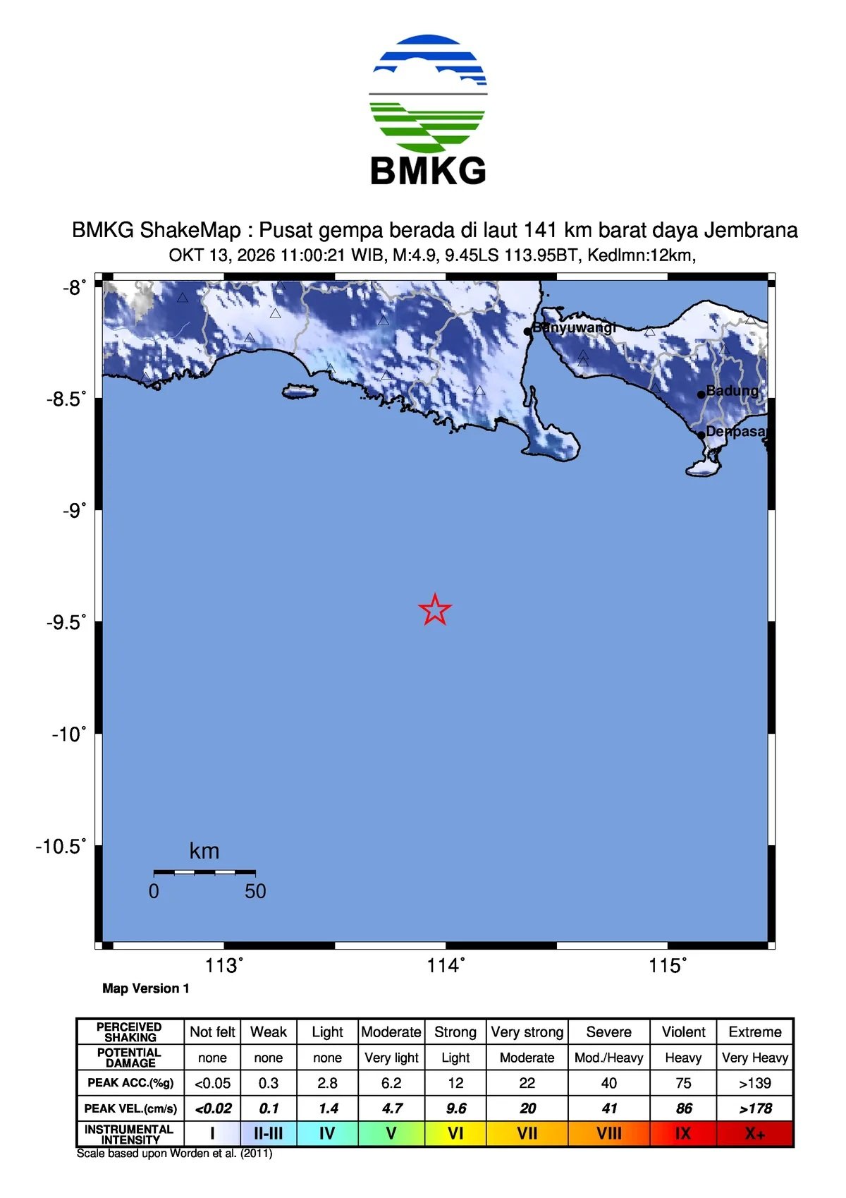 shakemap gempa jembrana